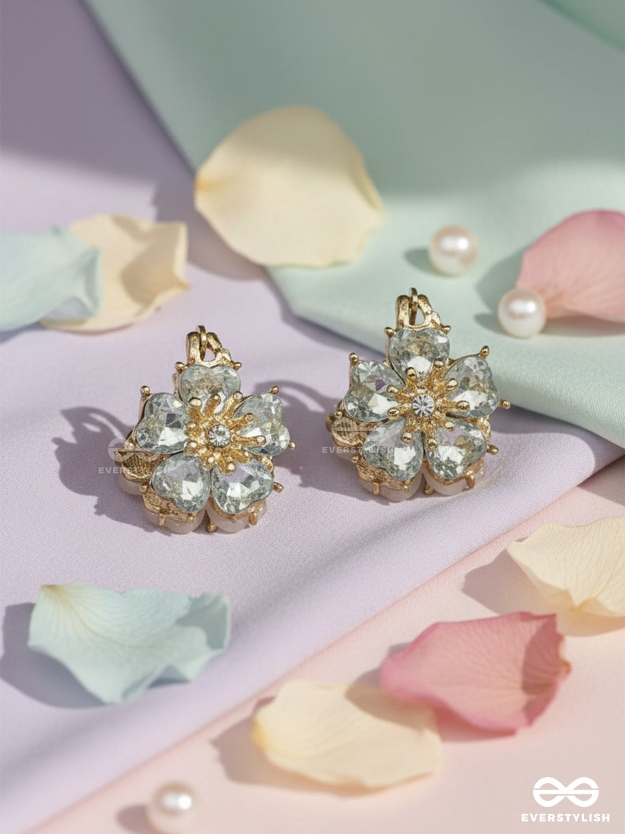 Pearl Sprig - Floral Cluster Earrings