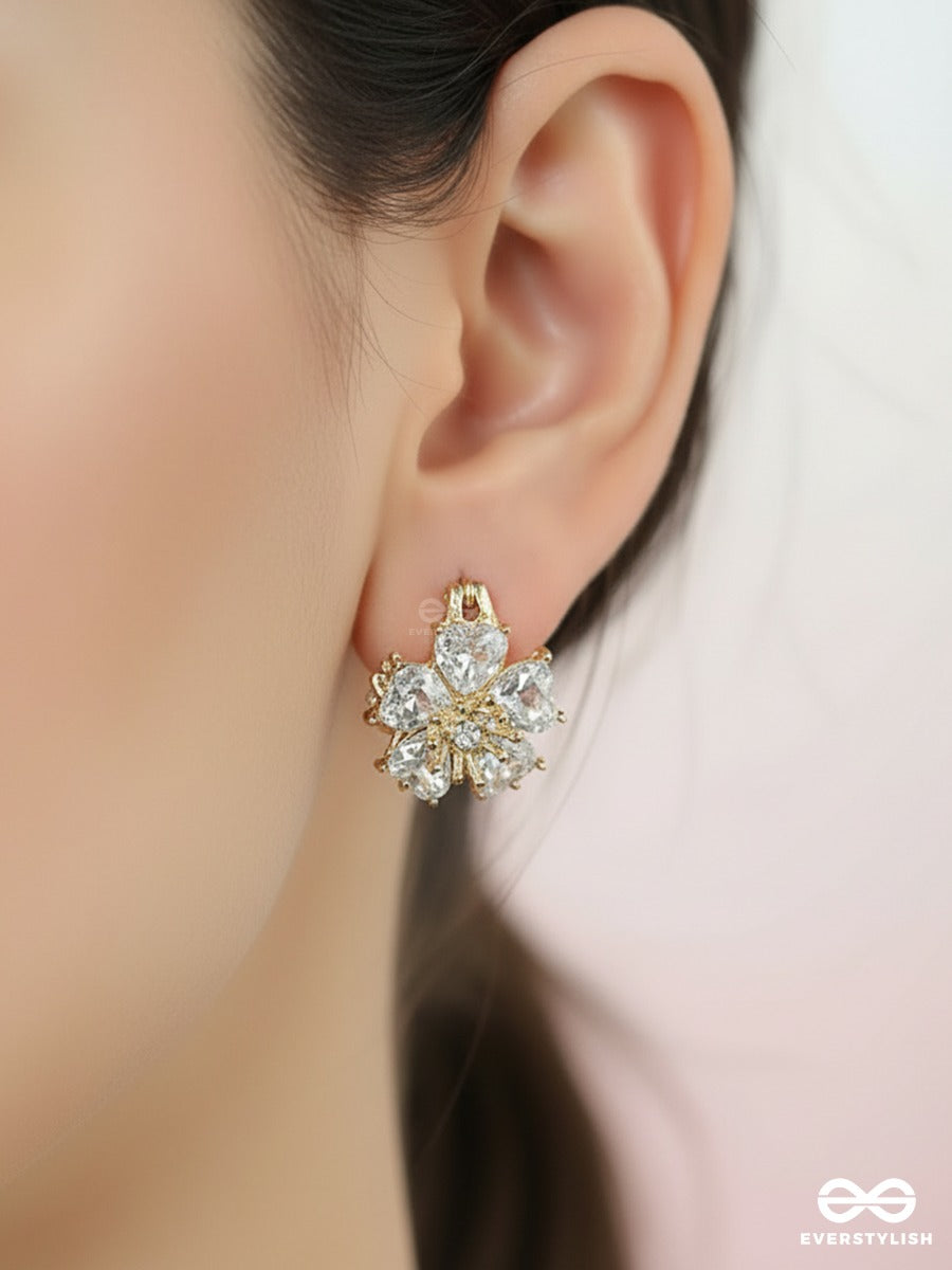 Pearl Sprig - Floral Cluster Earrings