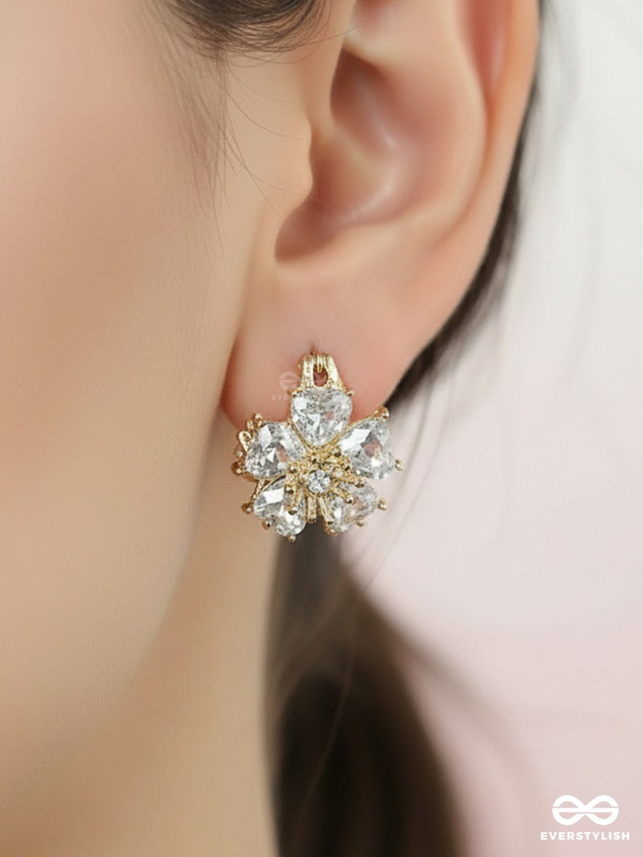 Pearl Sprig - Floral Cluster Earrings