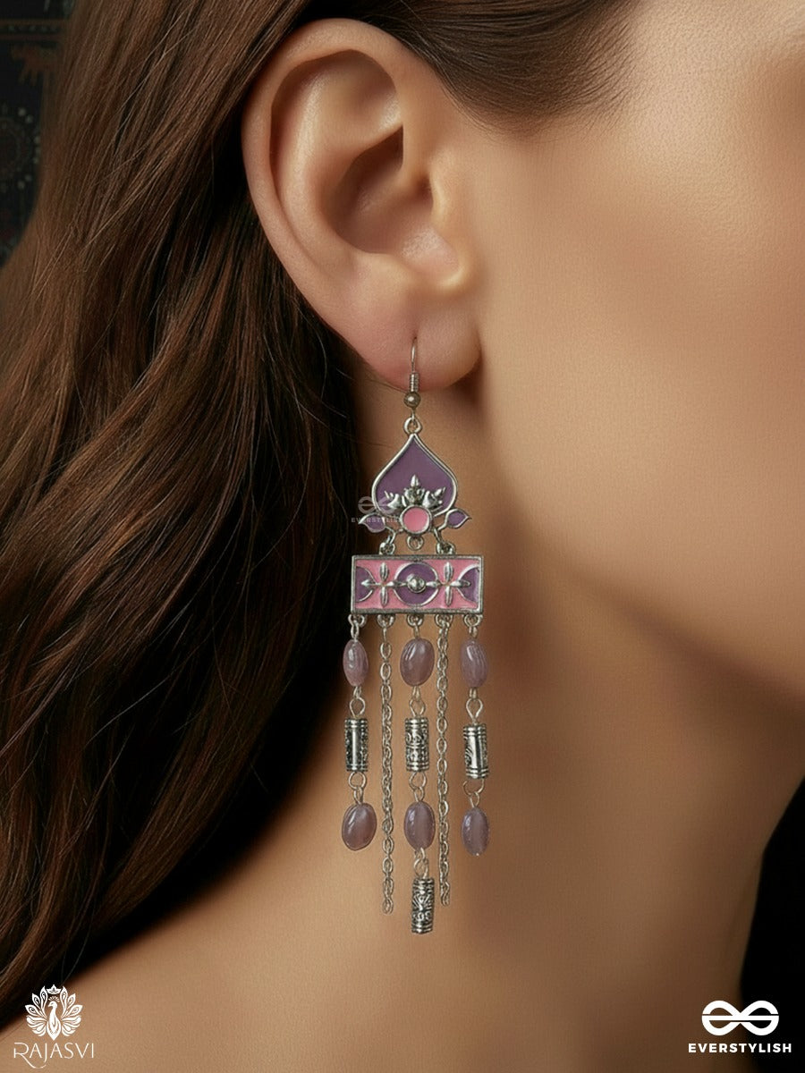 Meadow Reverie - Oxidised Festive Jodhpuri Jhumkas