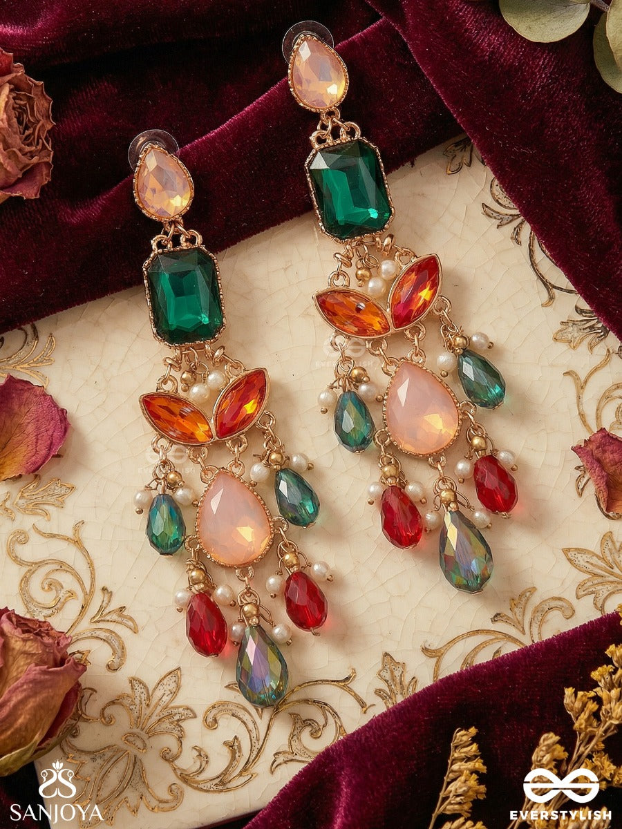 Yashasvini - One Who Shines - Decorative Earrings With Graceful Silhouette And Balanced Details