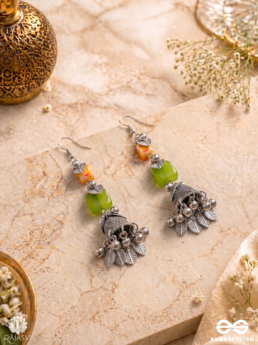 Kesari Bel - Boho Jhumki Earrings