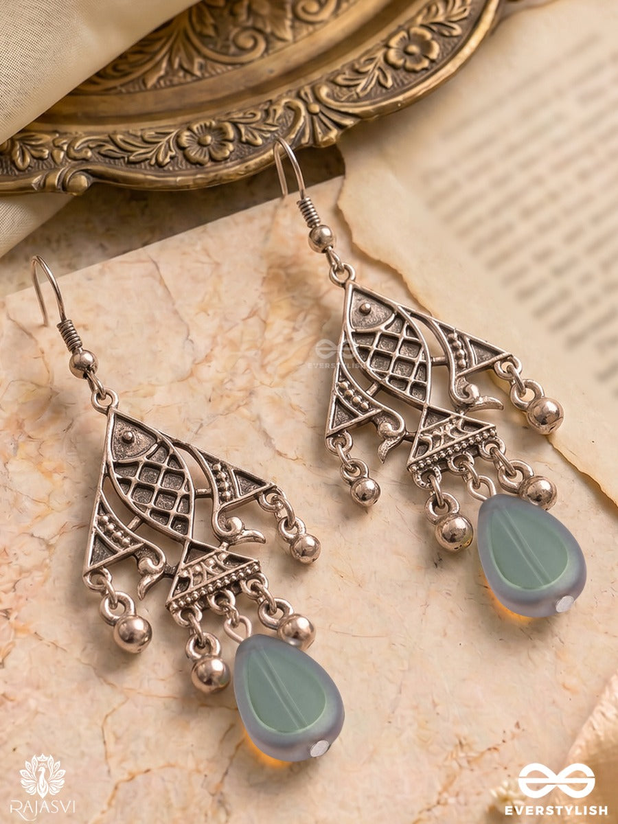 Neel Jharokha - Oxidised Drop Earrings