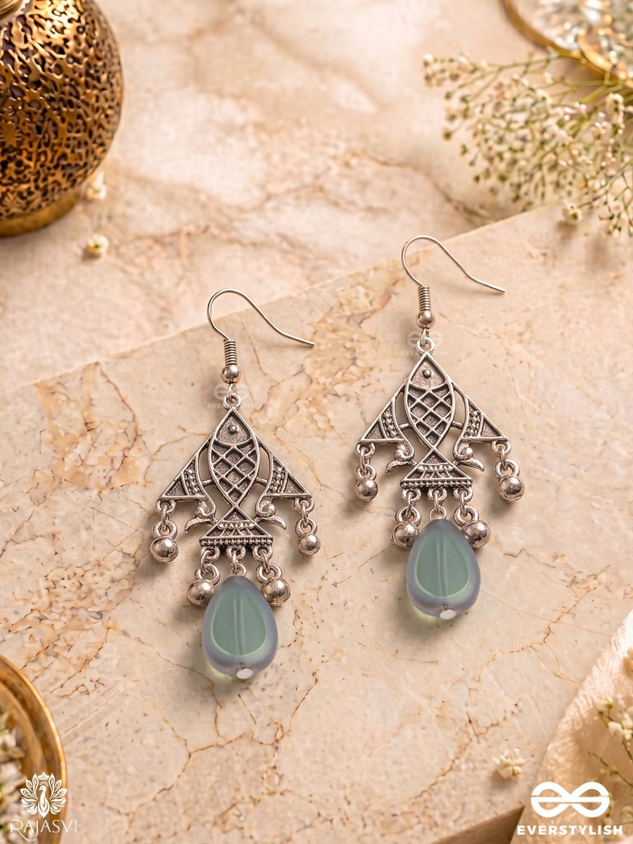 Neel Jharokha - Oxidised Drop Earrings