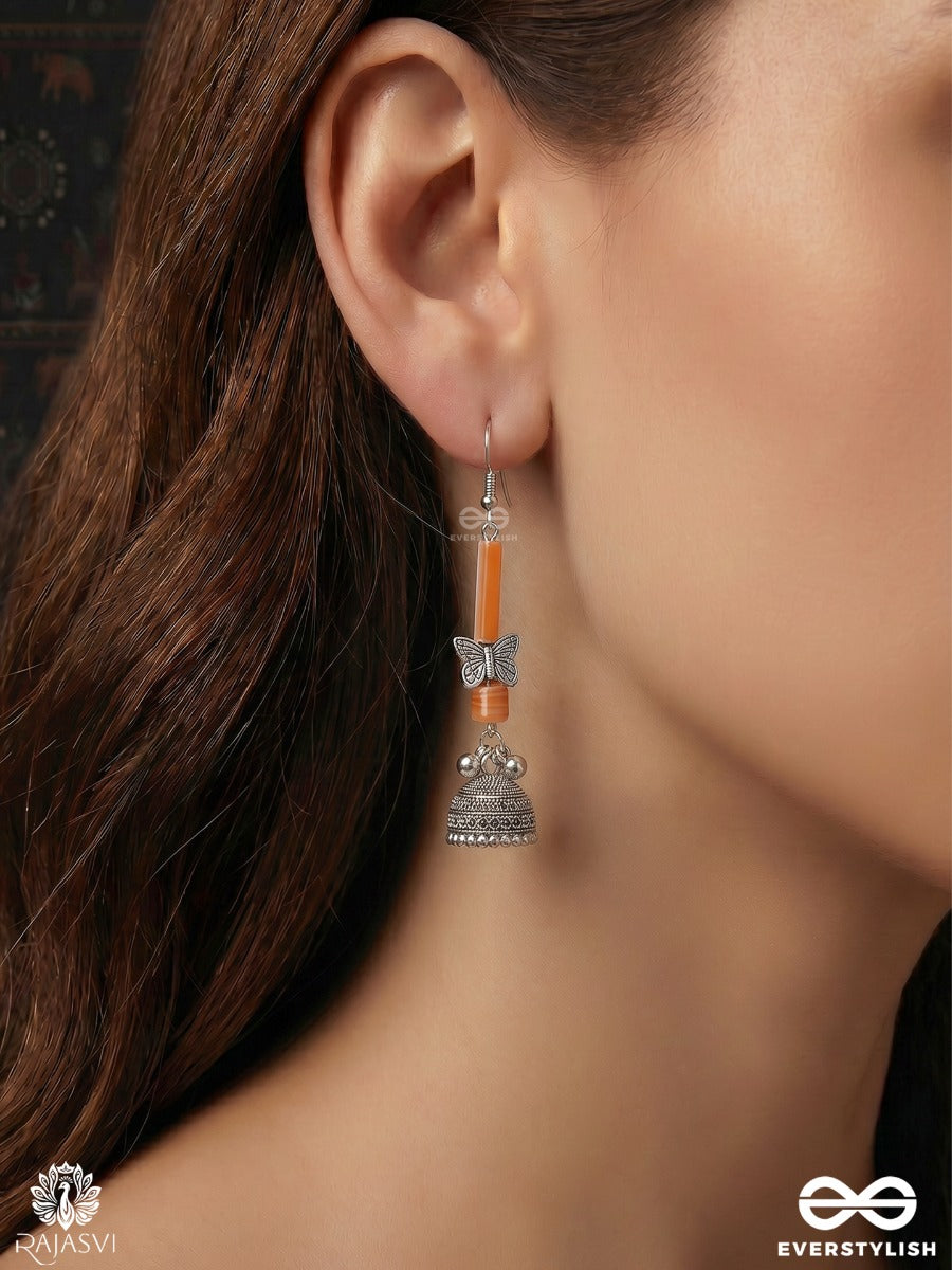 Kesari Nupur - Boho Jhumki Earrings