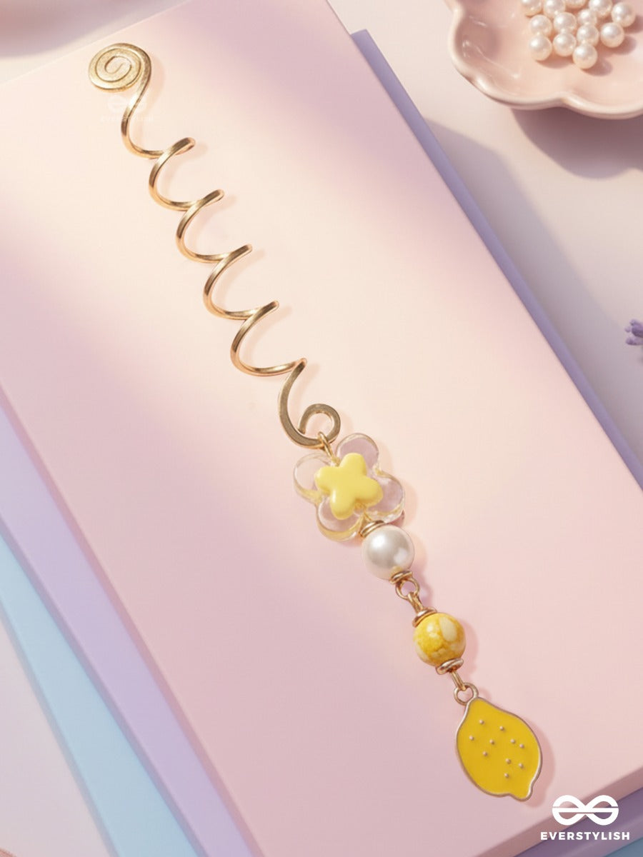 Daisy Zest - Playful Spiral Braidlet With Lemon Drop Accent