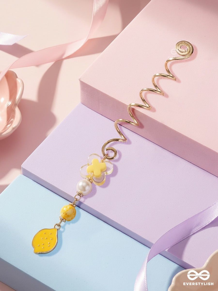 Daisy Zest - Playful Spiral Braidlet With Lemon Drop Accent