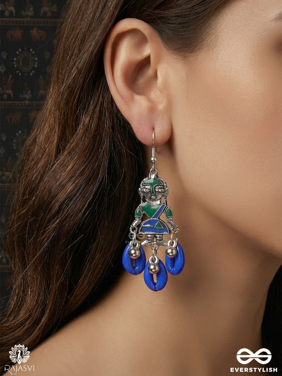 Neeli Lokkala - Tribal Drop Handcrafted Oxidised Earrings