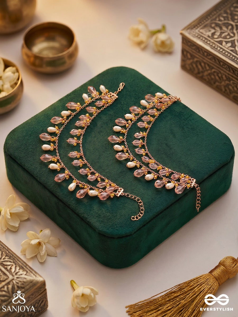Farishta – Angelic Beauty – Decorative Earchain With Ornamental Links And Multi-Drop Elements