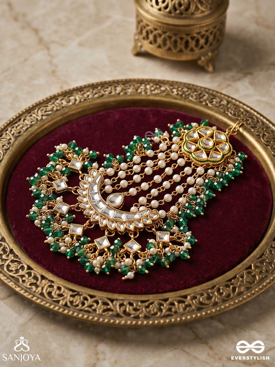 Zarafshaan – Scattered Gold – Statement Passa With Multi-Layer Chains And Dangling Stone Elements