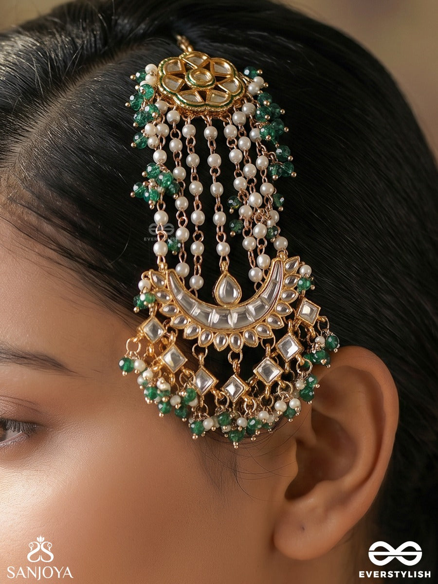 Zarafshaan – Scattered Gold – Statement Passa With Multi-Layer Chains And Dangling Stone Elements