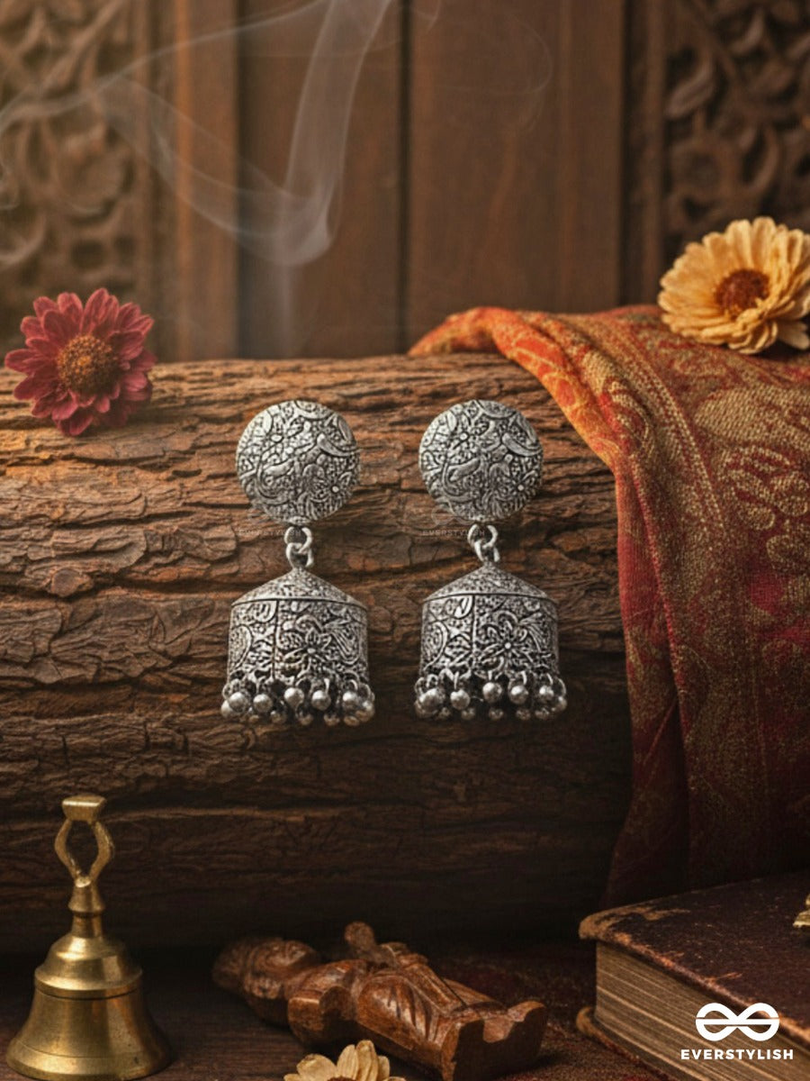 The Intricate Sophistication - Oxidised Boho Earrings
