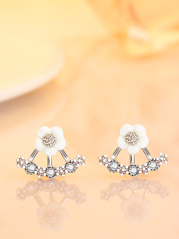 Enamored Anchor CZ Earrings