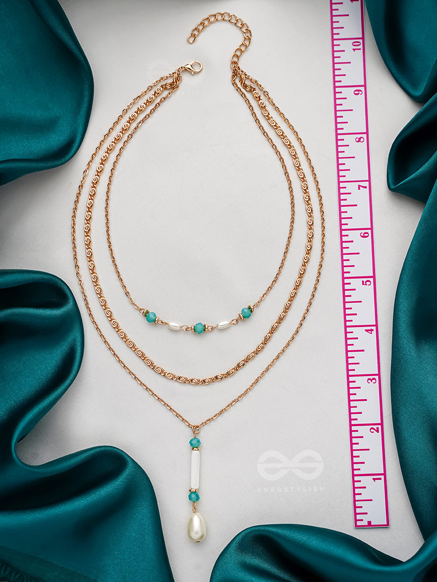 Heaven's Fall- Golden Embellished Necklace
