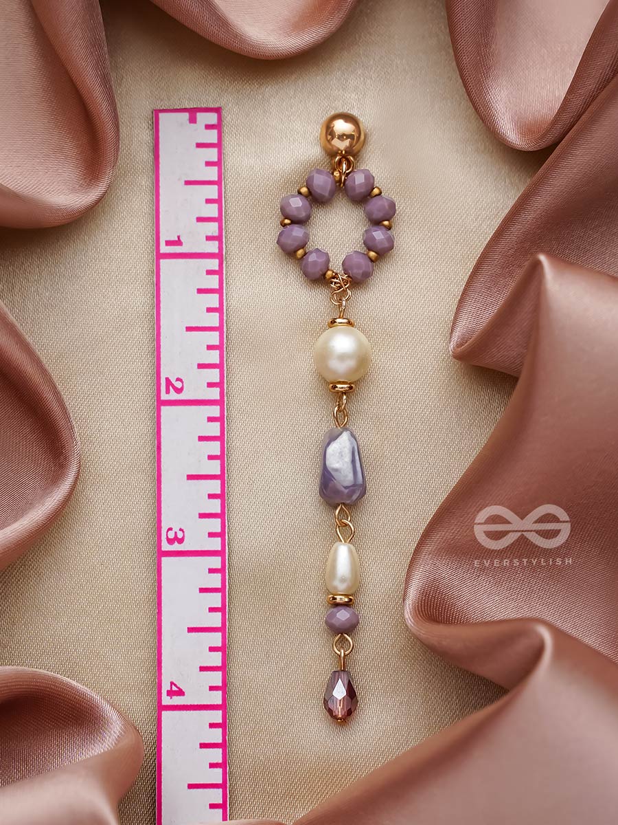 In The Loop- Golden Embellished Earrings