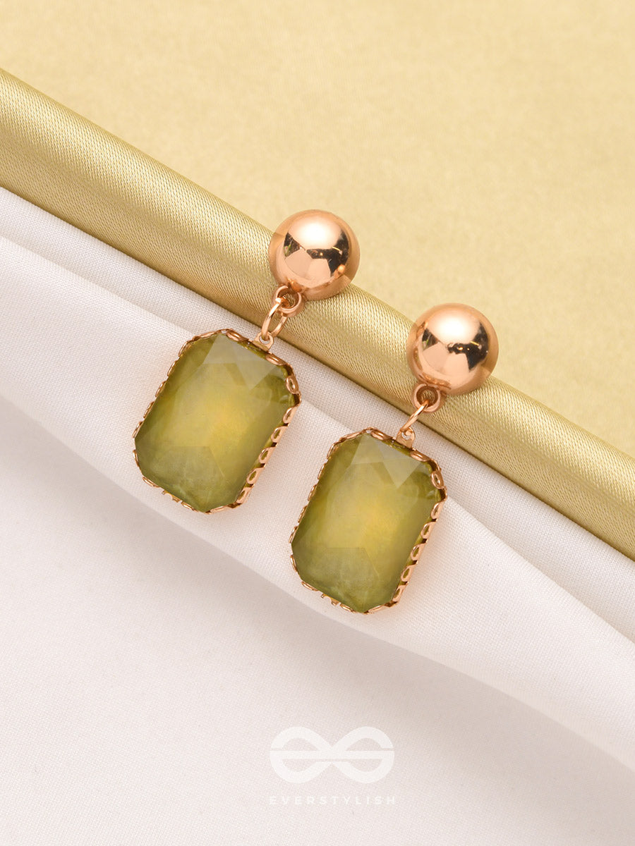 The Forest Of Enchantments- Golden Embellished Earrings