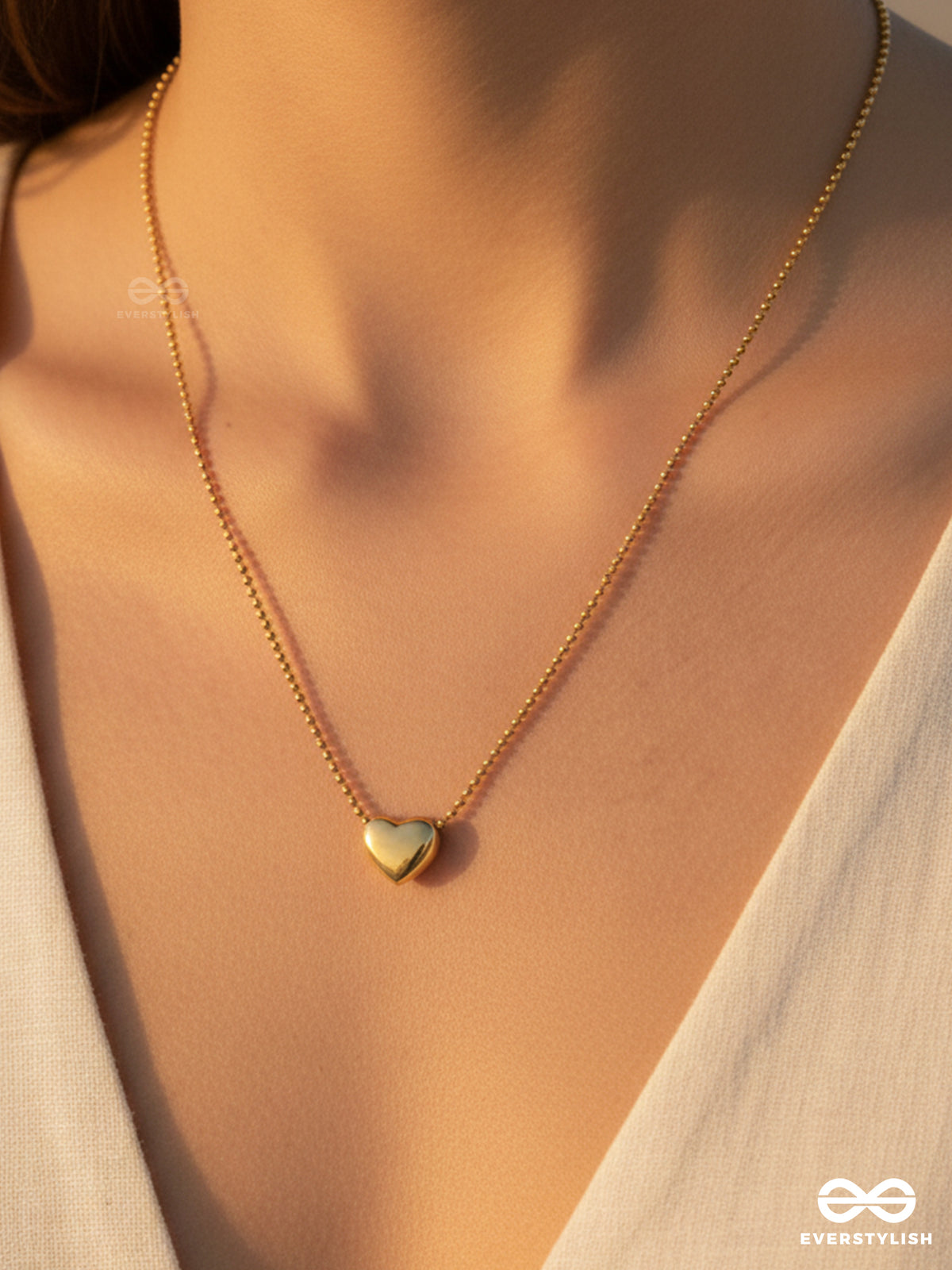 Giora Italia - Heart Velora –  Stainless Steel 18K Gold Plated Anti-Tarnish Heart Necklace