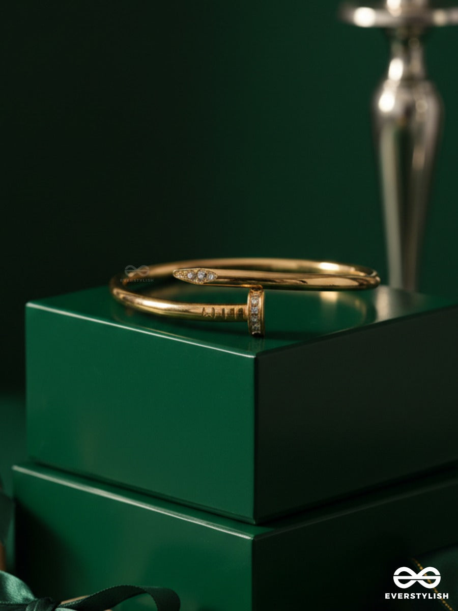 Giora Italia - Aura Spike –  Stainless Steel 18K Gold Plated Anti-Tarnish Nail Bracelet