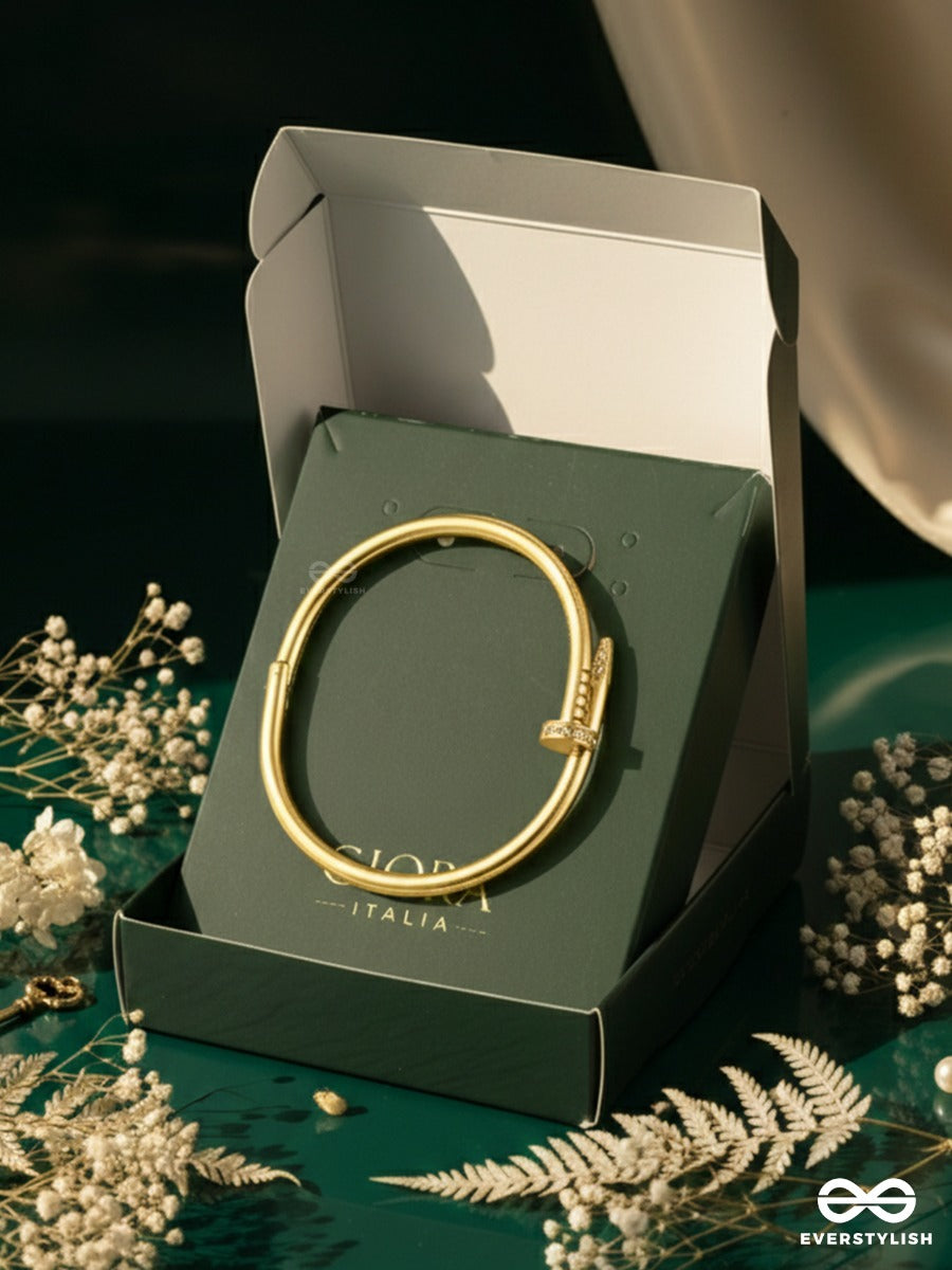 Giora Italia - Aura Spike –  Stainless Steel 18K Gold Plated Anti-Tarnish Nail Bracelet