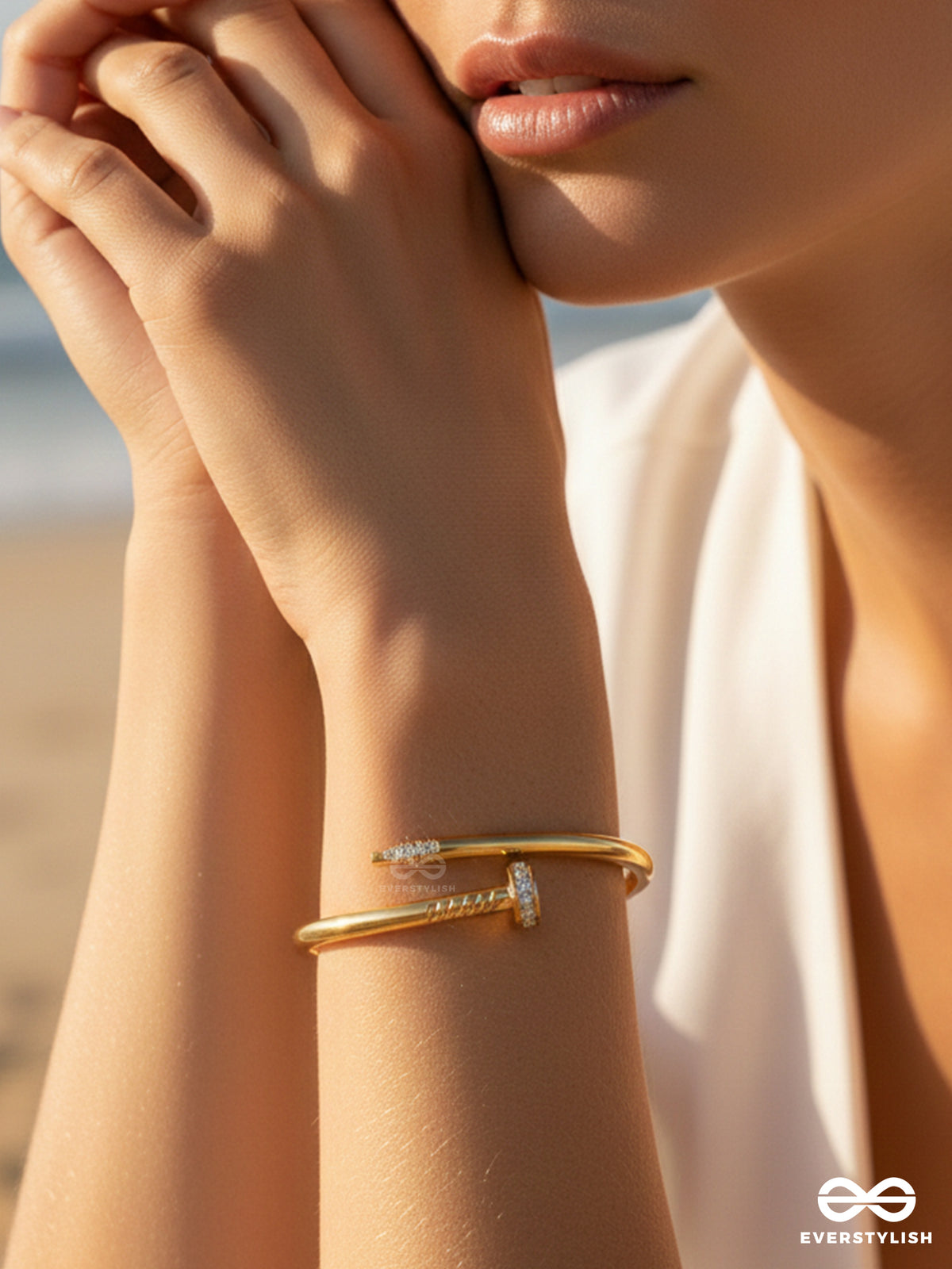 Giora Italia - Aura Spike –  Stainless Steel 18K Gold Plated Anti-Tarnish Nail Bracelet