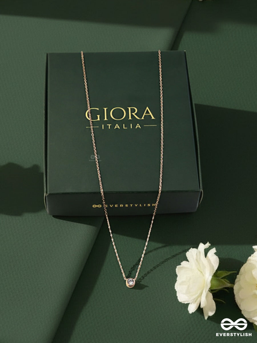Giora Italia - The Golden Speck –  Stainless Steel 18K Gold Plated Anti-Tarnish Necklace
