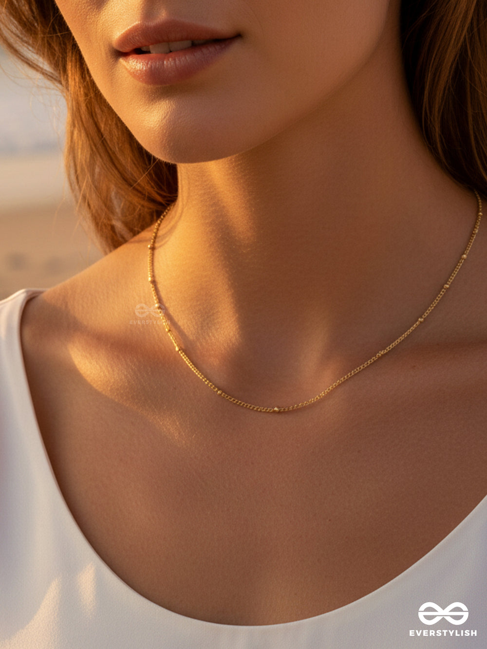 Giora Italia - The Signet – Stainless Steel 18K Gold Plated Anti-Tarnish Classic Chain Necklace