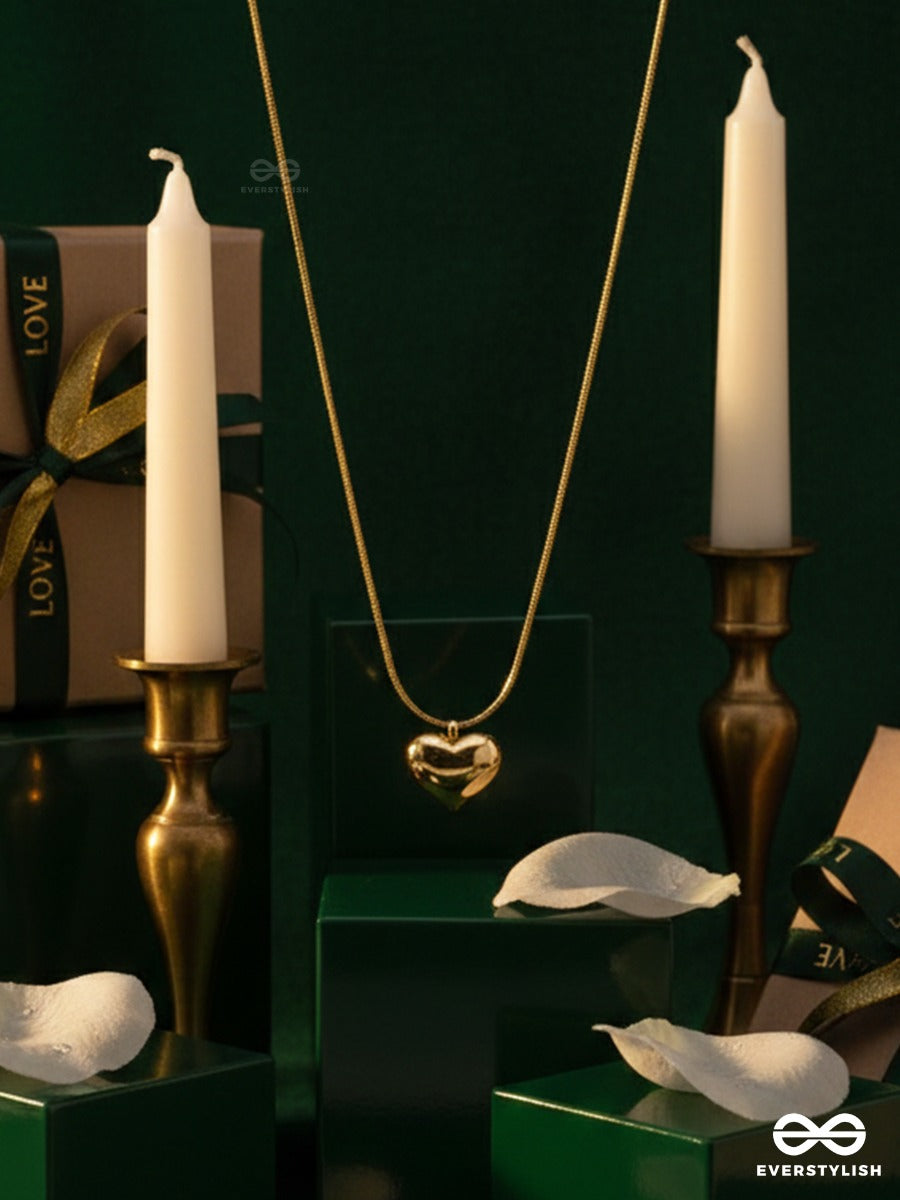 Giora Italia - Amore - Stainless Steel 18K Gold Plated Anti-Tarnish Heart Pendant Necklace