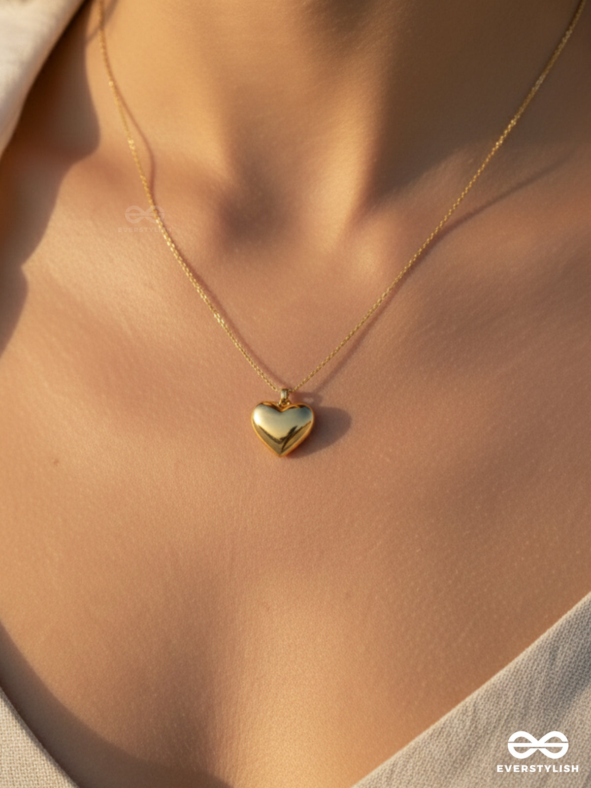 Giora Italia - Amore - Stainless Steel 18K Gold Plated Anti-Tarnish Heart Pendant Necklace