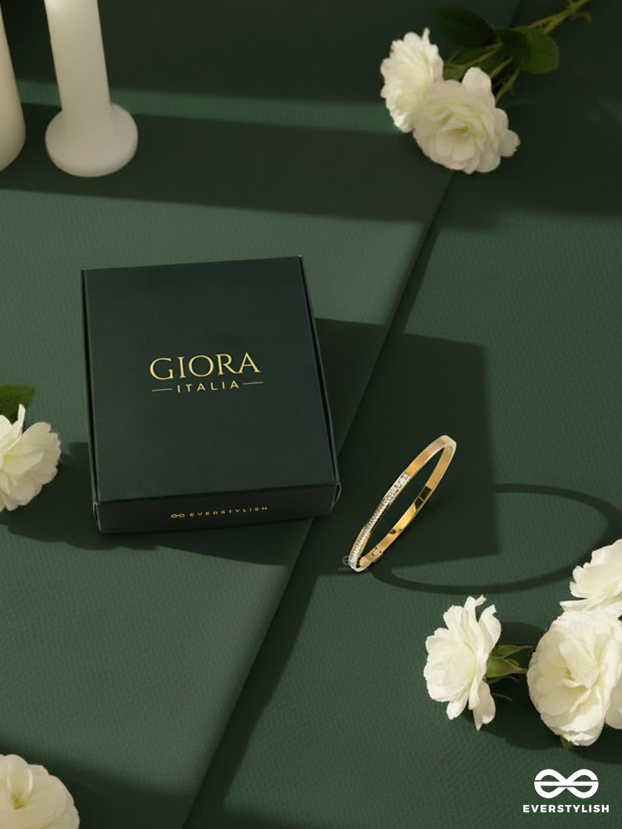 Giora Italia - Valéra –  Stainless Steel 18K Gold Plated Anti-Tarnish Timeless Stone Bracelet