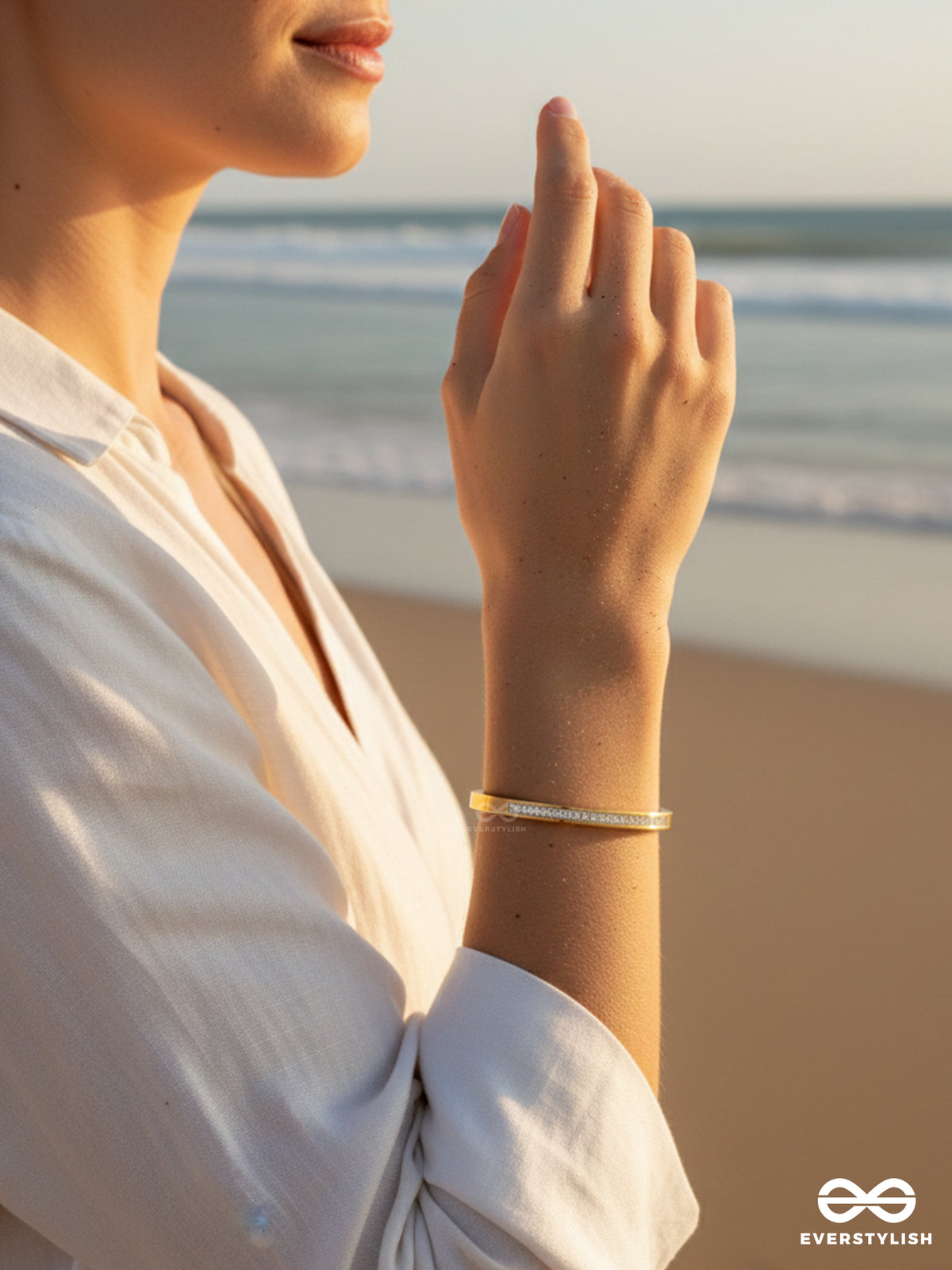 Giora Italia - Valéra –  Stainless Steel 18K Gold Plated Anti-Tarnish Timeless Stone Bracelet