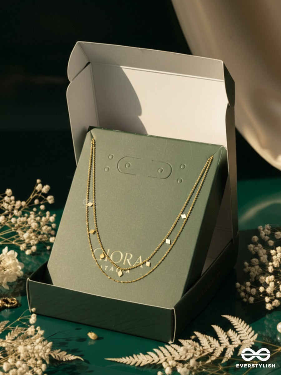 Giora Italia - Soléne –  Stainless Steel 18K Gold Plated Anti-Tarnish Necklace With Charms