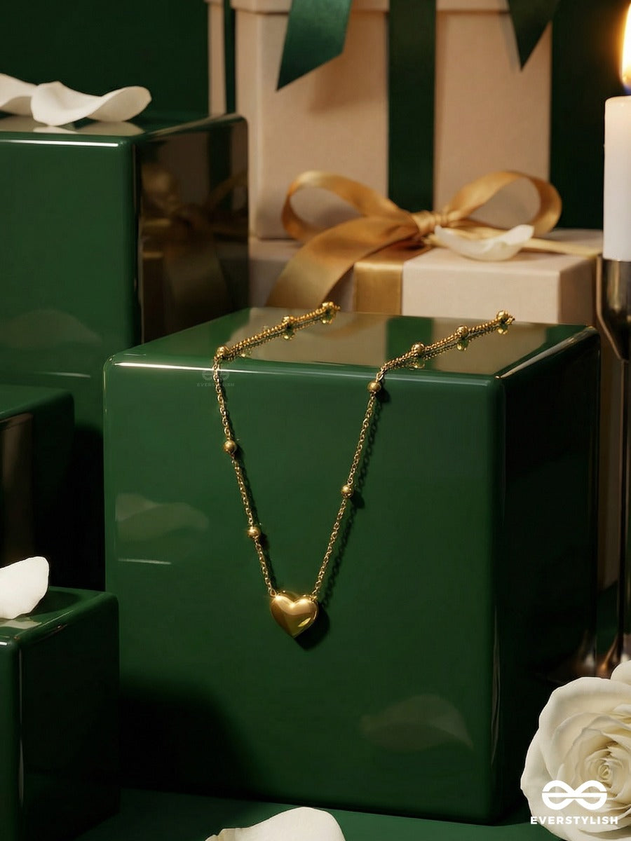 Giora Italia - Aurel Love – Stainless Steel 18K Gold Plated Anti-Tarnish Minimal Heart Necklace