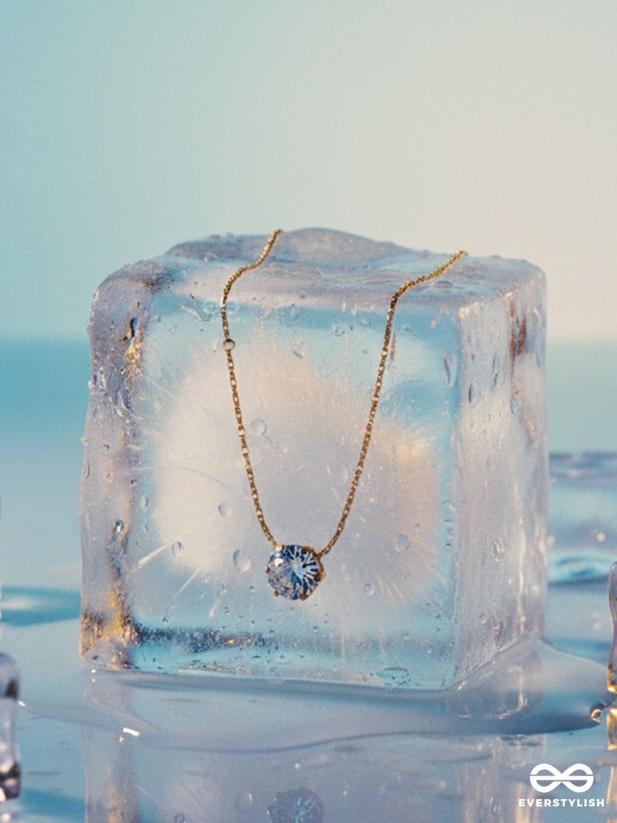 Giora Italia - Velora Shine – Stainless Steel 18K Gold Plated Anti-Tarnish Cubic Zirconia Stone Pendant Necklace
