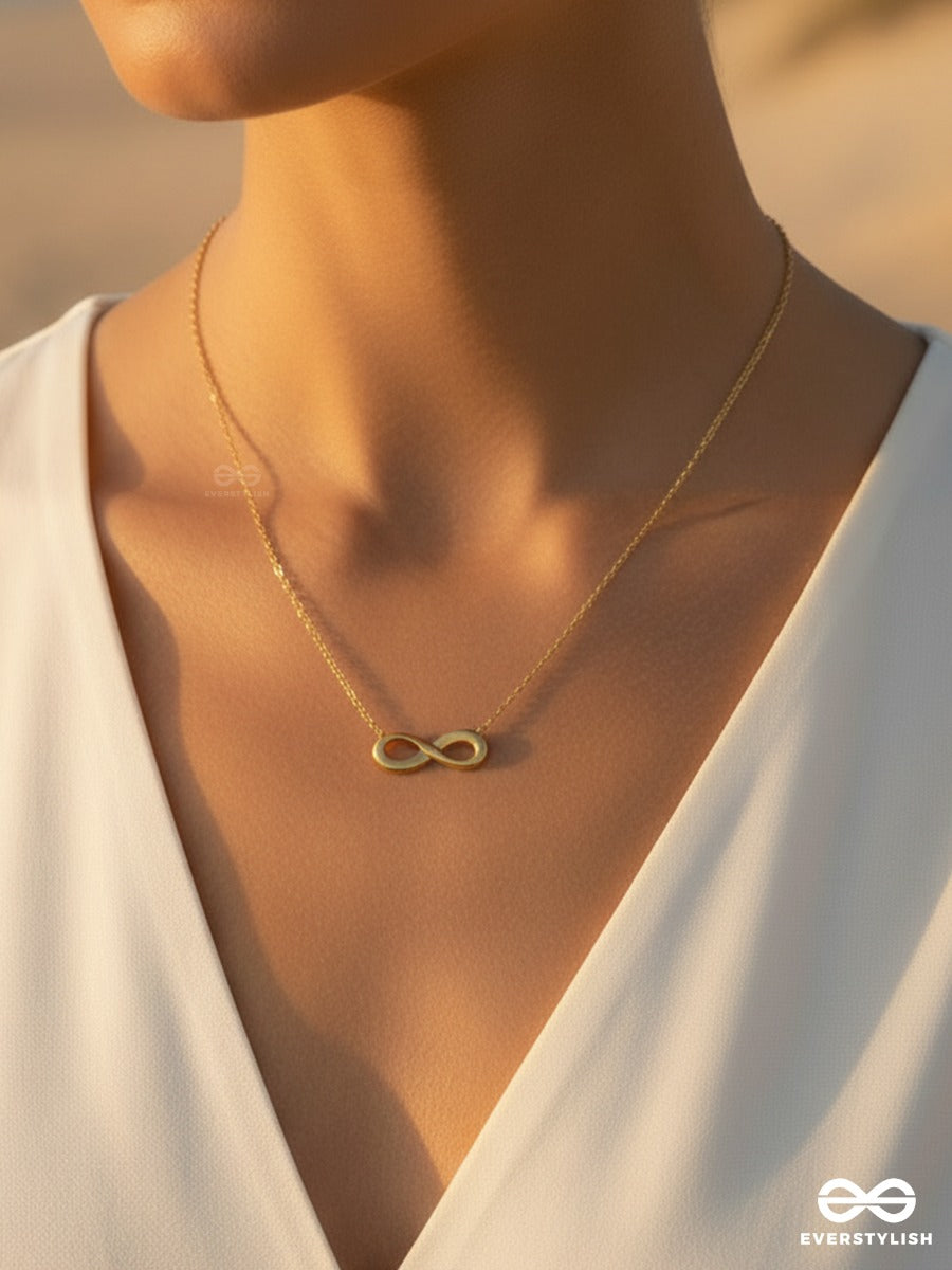 Giora Italia - Sign Of Always – Stainless Steel 18K Gold Plated Anti-Tarnish Infinity Pendant Necklace