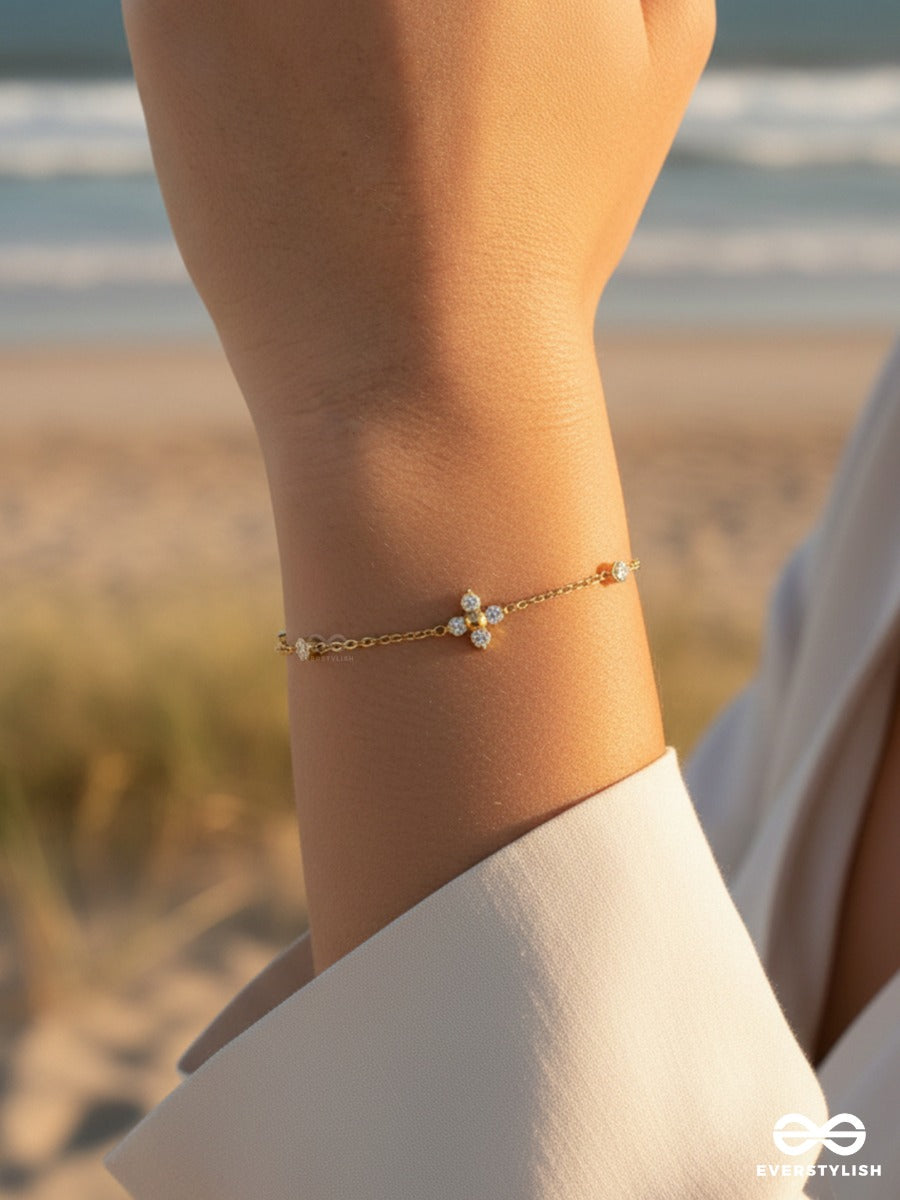 Giora Italia - Dewy Glow – Stainless Steel 18K Gold Plated Anti-Tarnish Minimal Chain Bracelet