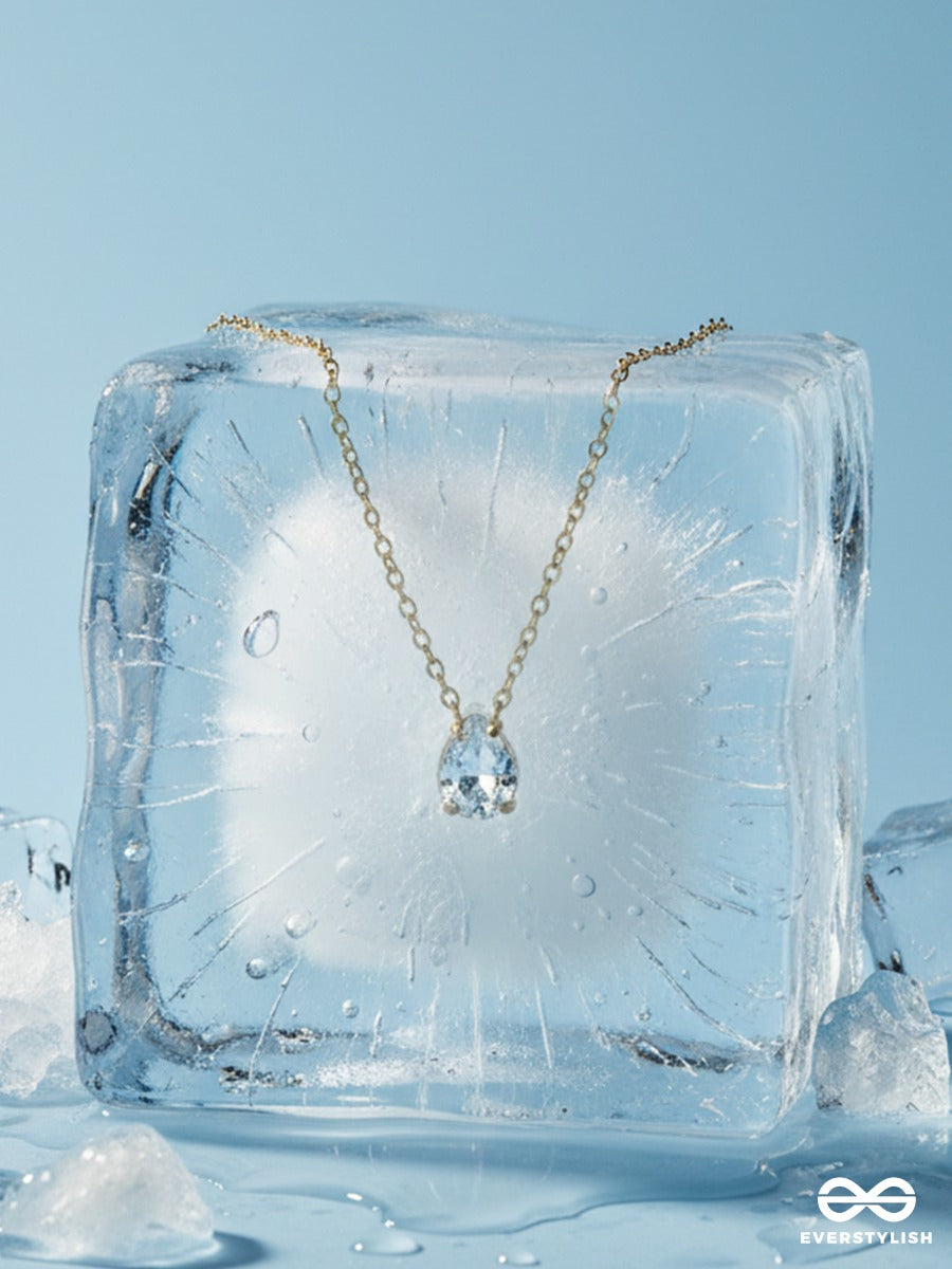 Giora Italia - Virelia – Stainless Steel 18K Gold Plated Anti-Tarnish Cubic Zirconia Stone Pendant Necklace