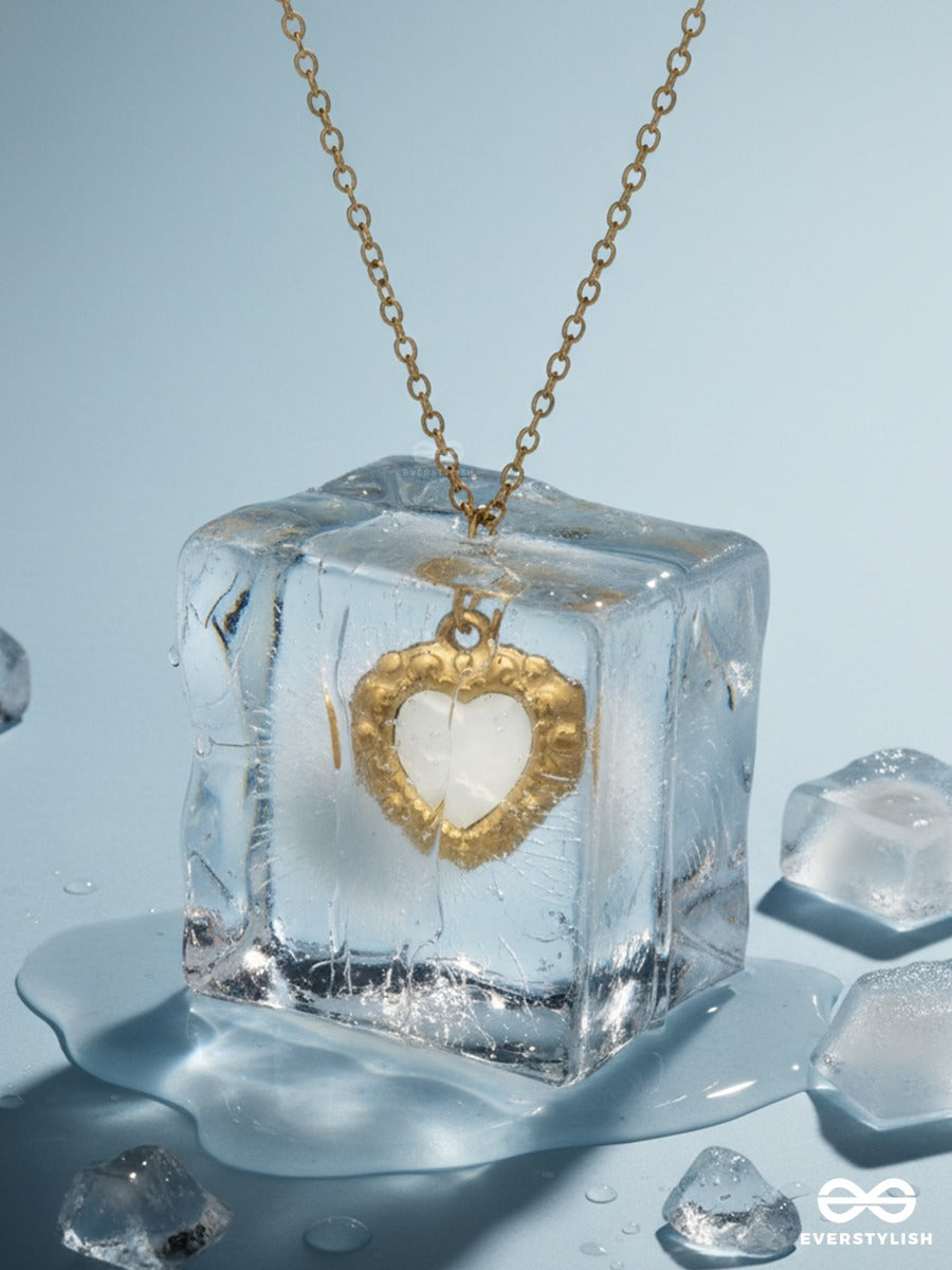 Giora Italia - Heart Emblem – Stainless Steel 18K Gold Plated Anti-Tarnish Heart Pendant Necklace