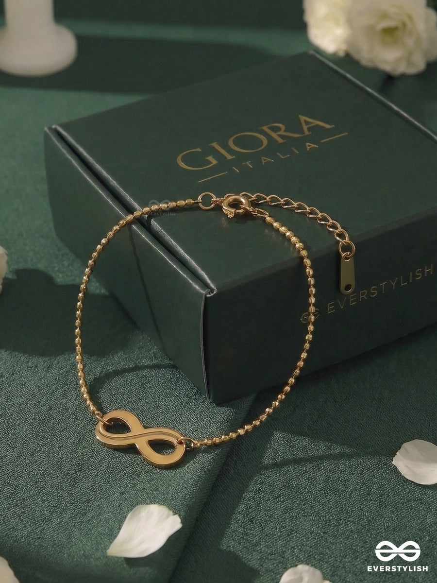 Giora Italia - Endless Form – Stainless Steel 18K Gold Plated Anti-Tarnish Infinity Bracelet