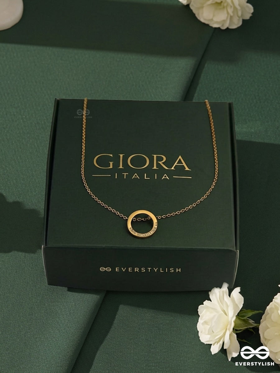 Giora Italia - Zenith Arc – Stainless Steel 18K Gold Plated Anti-Tarnish Minimal Geometric Necklace