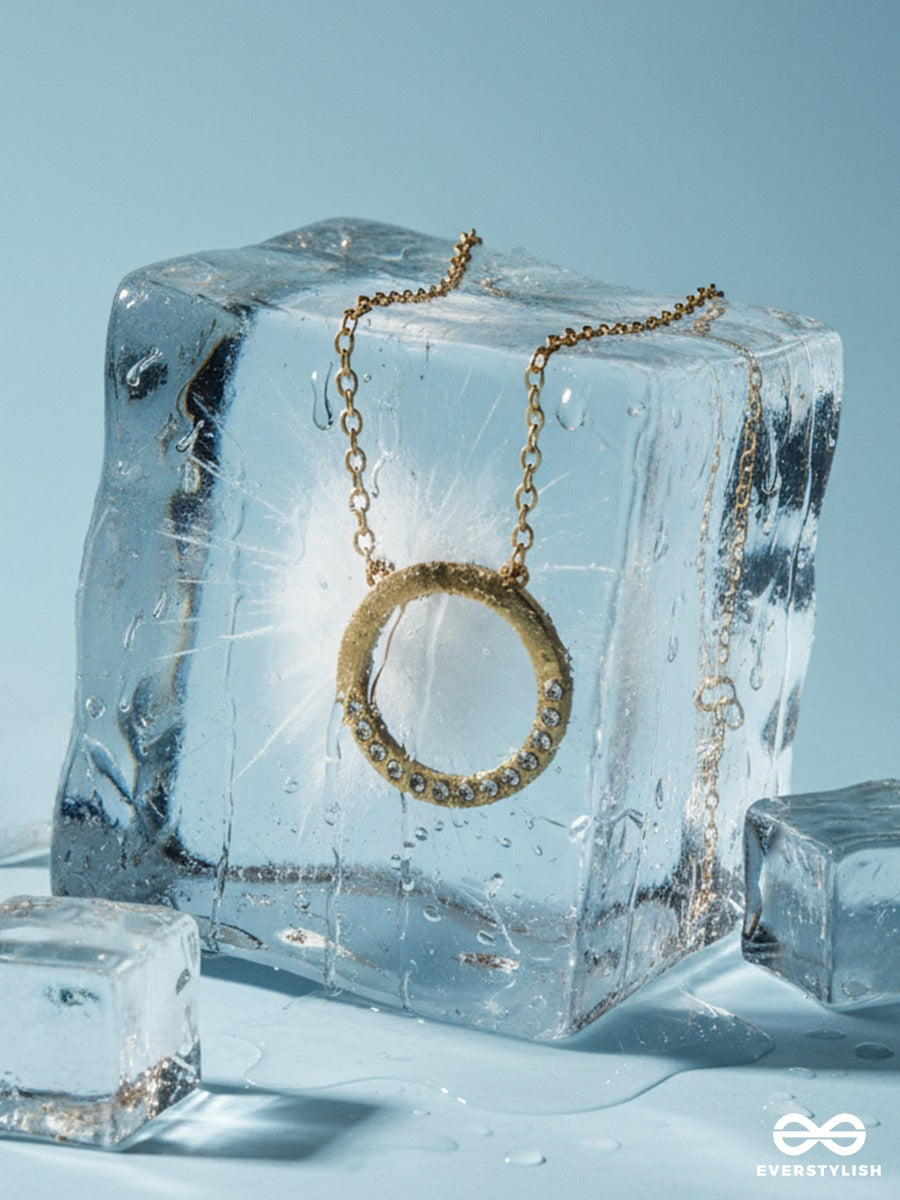 Giora Italia - Zenith Arc – Stainless Steel 18K Gold Plated Anti-Tarnish Minimal Geometric Necklace