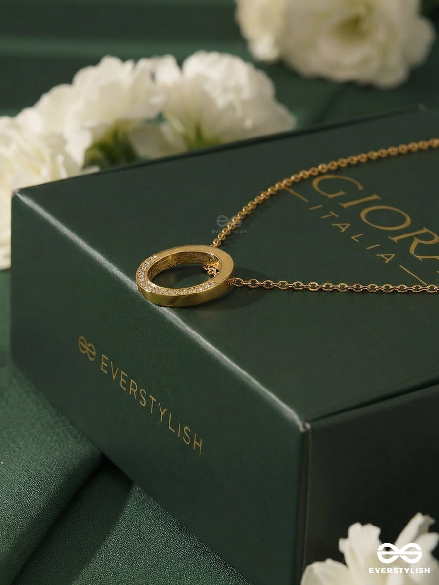 Giora Italia - Zenith Arc – Stainless Steel 18K Gold Plated Anti-Tarnish Minimal Geometric Necklace