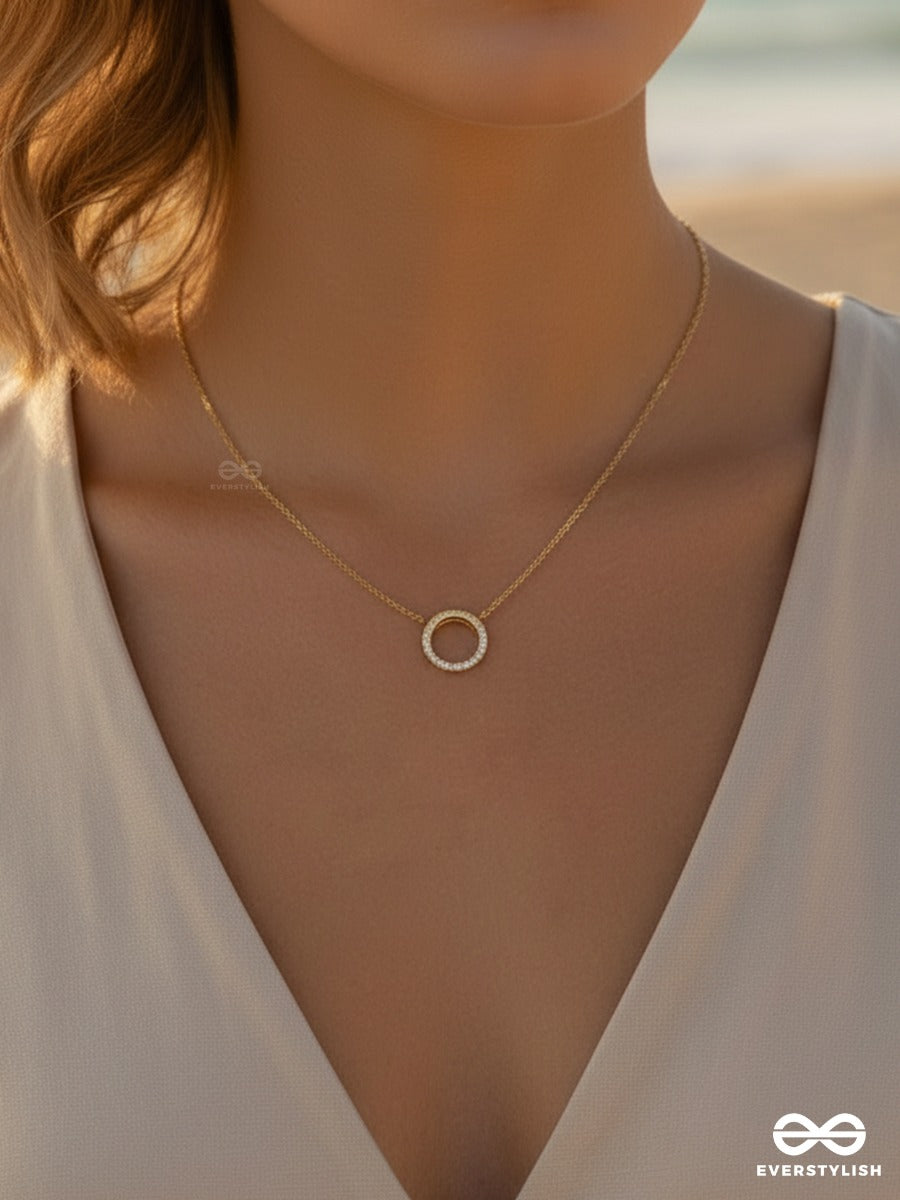 Giora Italia - Zenith Arc – Stainless Steel 18K Gold Plated Anti-Tarnish Minimal Geometric Necklace