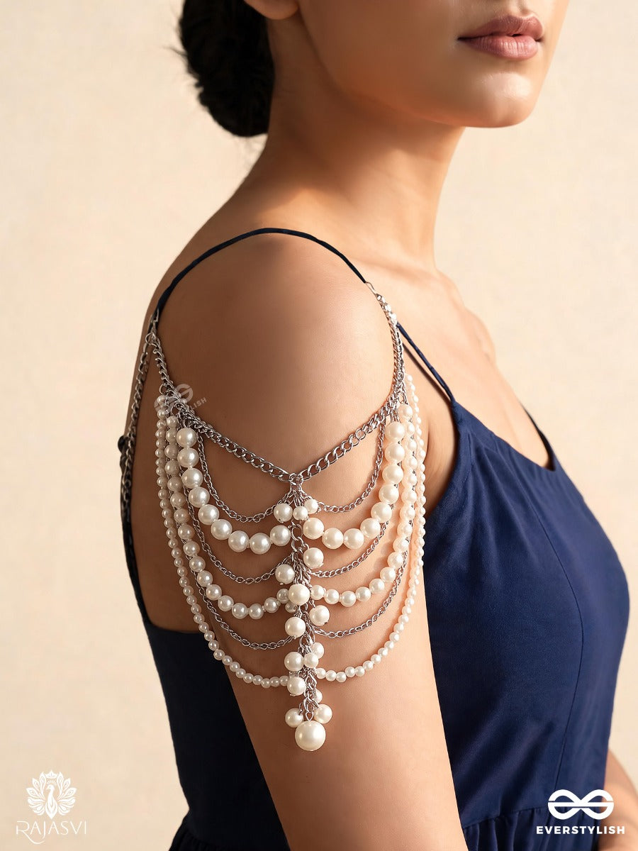 Muktalaya – Oxidised 4-In-1 Multipurpose Layered Chain With Pearl Strands