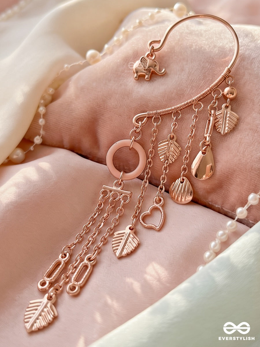 Treasure Hunt – Ocean Charm Cascade Golden Earcuff