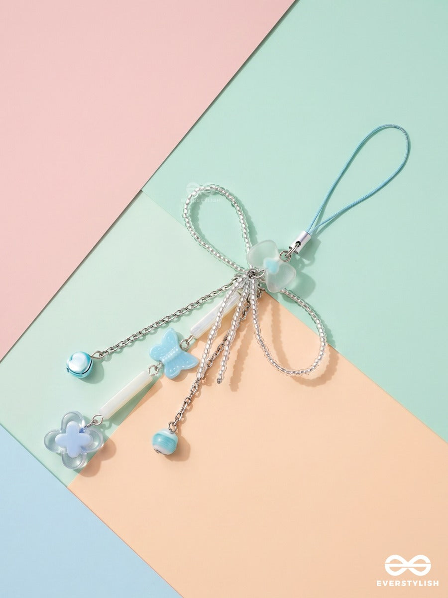 Frost Bloom – Icy Phone Charm With Floral Details