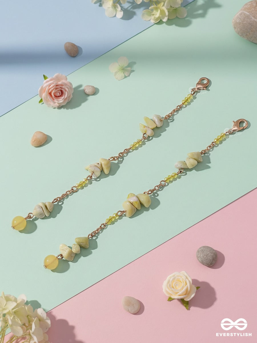 Sunkissed Shells – Hair Clip Set Of 2 With Natural Shell Chips And Gold Chains