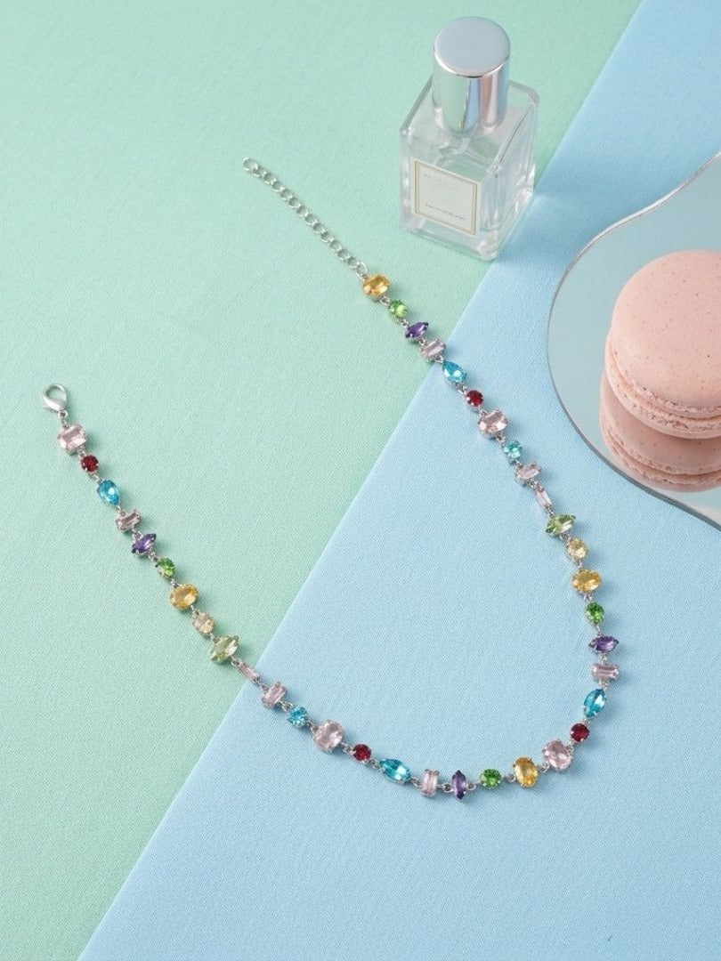 Rainbow Sprinkle - Multicolour Beaded Necklace With Dainty Details