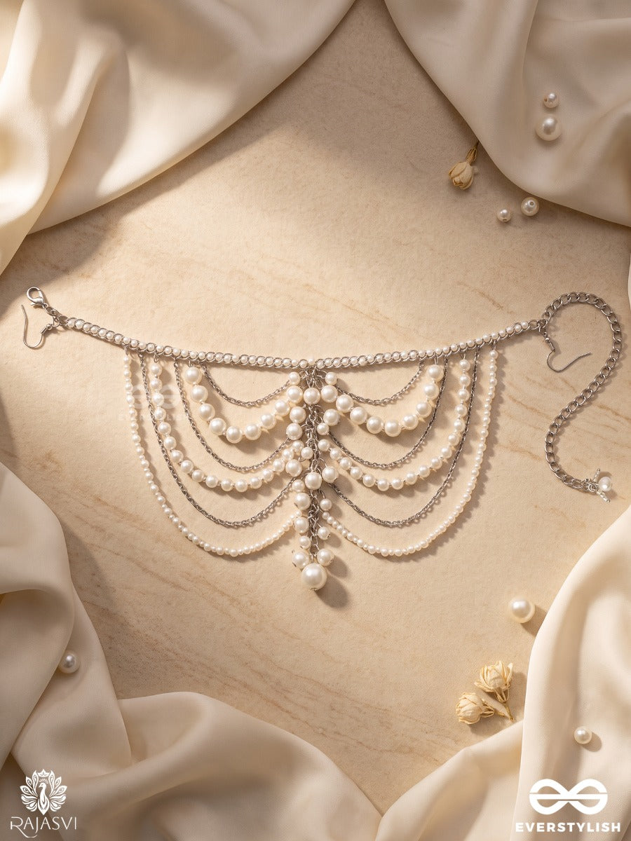 Muktalaya – Oxidised 4-In-1 Multipurpose Layered Chain With Pearl Strands