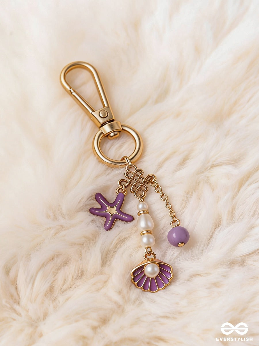Salty Kisses – Ocean Bag Charm With Starfish And Shell Details