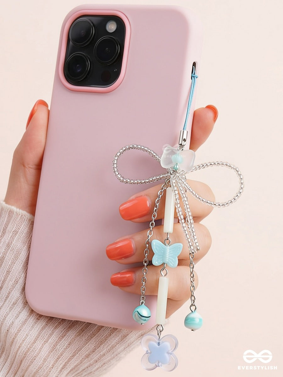 Frost Bloom – Icy Phone Charm With Floral Details